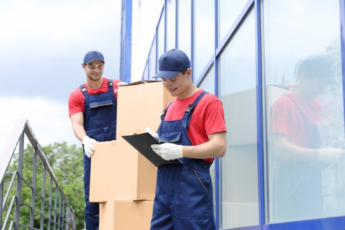 Modern removal truck representing Merton moving services